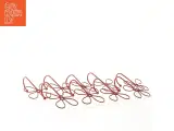 Dekorative røde metalblomstkroge (str. 12 x 8 cm) - 3