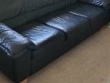 2pers sofa og 2 lænestole i ægte læder 