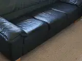 2pers sofa og 2 lænestole i ægte læder 