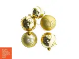 Guld juletræskugler, 5 styk (str. 5 styk) - 2