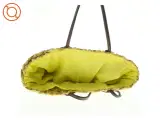 Gul flettet strandtaske (str. 55 x 52 x 21 cm) - 4