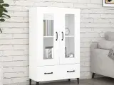 Skab 70x31x115 cm konstrueret træ hvid
