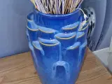Smuk blå vase