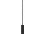 Paris Pendel - Lampe i sort med stofledning på 120 cm Pære: GU10/5W LED IP20