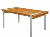 Spisebord Norah 220 x 100 x 74 cm Træ Rustfrit stål