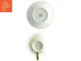 Porcelænskop med underkop fra Kjøbenshavn Porcellains Maleri (str. Kop 12 x 10 x 5,5 cm underkop 11,5 x 2 cm) - 2