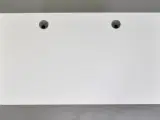 Hæve-/sænkebord fra duba b8 med hvid plade og sort/alugråt stel, 160 cm. - 5