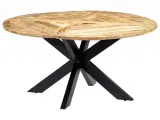 Spisebord 150 x 76 cm massivt mangotræ rundt