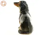 Porcelæns figur af gravhund (str. 16 x 8 cm) - 3
