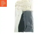Rib-jersey stof - råhvid, grå, sort (1400 gram) - 2