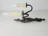 ⭐️- Smuk Antik messing væglampe - 3