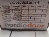 Nordic door indbygningskarm træ, 925x2040, hvid - ekskl. dør - 3