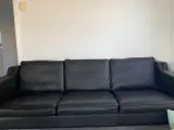 3 prs. lædersofa mrk. Vincent