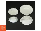 2 stk. Høns i kurv Opaline mælkeglas sæt (str. 14 x 11 x 11 cm og 10 x 7 komma 5 x 9 cm) - 2