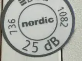Nordicdoor massiv indvendig dobbelt dør bd60 db25, melamin, 1520x2552mm, hvid - 5