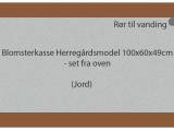 Selvvandende blomsterkasser i egetræ - 3