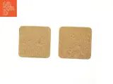 2 Bordskånere med klinker og kork (str. 19,5x19,5 cm) - 2