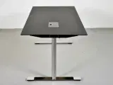 Dencon konferencebord med sort plade og krom stel - 2