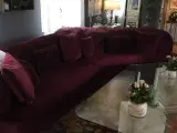 Bordeaux sofa med to stole