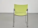 Brunner linos stol med rækkekobling - grøn - 3