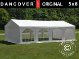 Partytelt Festtelt Original 5x8m PVC, Hvid
