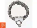 Flettet sølvfarvet armbånd fra Dyrberg Kern (str. 20,5 cm) - 3