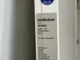 Nordicdoor massiv indvendig dobbelt dør bd30, melamin, 1420x2052mm, hvid - 2