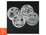 Dekorative tallerkner med illustrationer, Bjørn Wiinblad fra Nymølle (str. 4 styk. ø. 15 cm) - 3