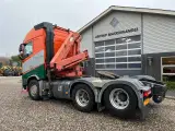 Volvo FH 500 6x4 med tandemløft og aftagelig HMF 1150 kran+ 2 strengs hydraulik - 2