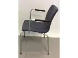 Koksgrå skandiform flex mødestole med armlæn - 4