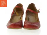 UBRUGTE Røde Wonders Læder Mary Jane Pumps Højhælede sko (str. 40) - 3