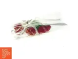 Hæklet kirsebær guirlande (str. snor m. 4 kirsebær) - 2