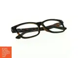 Brille +1 med skildpaddefarvet stel og plastiketui - 4