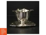 Sølvfarvet saucekande med bakke (str. 16 cm) - 3