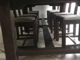 Rustikt spisebord med 11 stole - 5