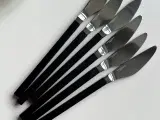 Lundtofte frokostknive m sort skaft, 6 stk samlet - 4