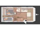 2025 - Weinsberg CaraOne 550 UK   VELINDRETTET KØJEVOGN MED STOR RUNDSIDDEGRUPPE - 5