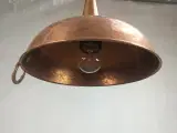 Loftlampe udformet af en fin gammel kobber tragt - 3