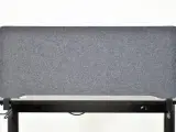 Lintex edge bordskærm i mørkegrå, inkl. 2 sorte beslag - 3