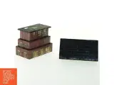 Dekorativ lakæske, hus i 4 dele(str. 12x10x6,5 cm) - 4