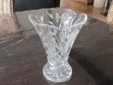 Vase krystal -slebne roser og ruderslib 