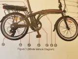 2 stk el-cykler,, foldbar - 2