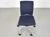 Häg h04 credo 4200 kontorstol med sort/blå polster og alugråt stel - 5