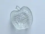 Æbleskål af presset glas, ruflet underside, pr stk