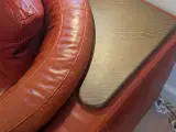 Lækker, rød Natuzzi lædersofa - 4