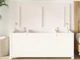 Opbevaringskasse 110x50x45,5 cm massivt fyrretræ hvid
