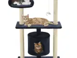 Kradsetræ til katte med sisal-kradsestolper 95 cm mørkeblå