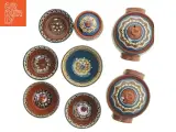 Sæt af bulgarsk håndmalet keramik (lerpotter / terriner, krukke og skåle) - 2