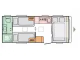 2019 - Adria Adora 572 UT   Enkeltsenge og ende bad/wc - 4