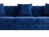 Royal 3 pers sofa blå velour